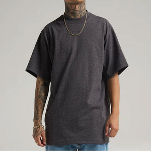 T-shirt épais Shaka Wear, style streetwear vierge, vente en gros avec logo imprimé, coupe ample pour homme - Product Image 6