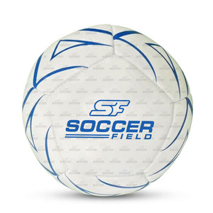 Ballons de football d'entraînement durables avec logo blanc et bleu, style sérigraphie, pour terrain de football – En vente - Product Image 5