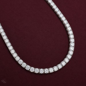 Cadena de tenis de moissanita de 5.5 MM, cadena de eslabones con corte, joyería de lujo, chapada en oro, estilo hip hop para hombre, certificada IGI, regalo para fiestas - Product Image 5