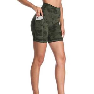 Shorts de Compression pour Femme, Taille Haute, Poches Latérales, Séchage Rapide, Respirant, Écologique, pour Entraînement, Gym, Cyclisme, Sports et Yoga - Product Image 4