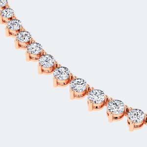 3.00CTW Round Cut Diamond Curved Journey <b>Pendant</b> Necklace in <b>Solid</b> <b>Gold</b> for Women Elegant Prong Set Anniversary Jewelry Gift - Product Image 6