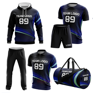 Uniformes de Fútbol Sublimados, Paquete Completo, Conjuntos de Uniformes de Fútbol para Equipos Adultos con Bolsa de Transporte, Bolsa Deportiva - Product Image 1
