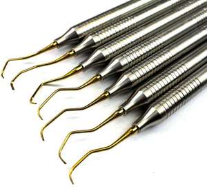 Ensemble de curettes dentaires Gracey de qualité supérieure, 7 pièces, en acier inoxydable de haute qualité, instruments dentaires parodontaux pour le planage et le détartrage des racines - Product Image 5