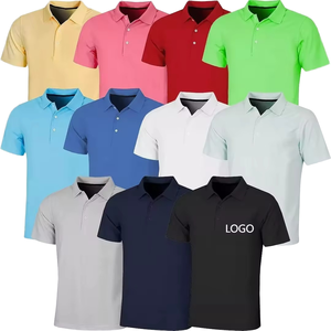 Polo pour homme en polyester et coton 200 g/m² de qualité supérieure 2026 – Polo de golf personnalisé avec logo brodé pour homme - Product Image 1