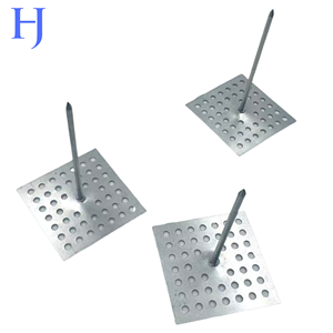 Goupilles d'isolation à base perforée, support d'isolation, fixent le coton d'isolation aux doublures <span class=keywords><strong>de</strong></span> conduits <span class=keywords><strong>de</strong></span> CVC, goupilles <span class=keywords><strong>de</strong></span> CVC, acier doux 14GA - Product Image 1