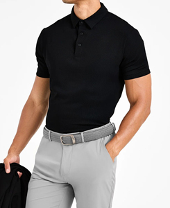 Camiseta de Hombre de Manga Corta, Color Sólido, Tejido de Algodón, Transpirable, Corte Regular, Estilo Casual Elegante, Logotipo Frontal, Antiarrugas - Product Image 1