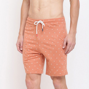 <b>Women's</b> <b>Orange</b> Solid Digital Printed Elastic Waist Quick Dry Woven Polyester Beach <b>Shorts</b> with Pockets High Waist <b>Short</b> Length - Product Image 3