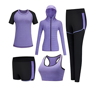 Athletic Wear for Women <b>Workout</b> Clothes Plus Size Modest Seamless Leggings Shorts Sports Bra Tank Top Hoodie <b>Jacket</b> Jumpsuit - Product Image 1