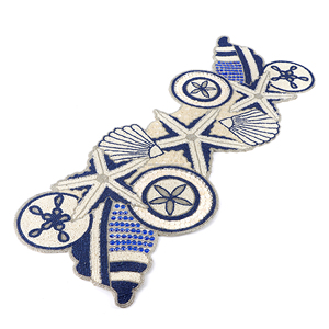 ผ้าปูโต๊ะลูกปัดแก้วลายดอกไม้ออกแบบได้ตามต้องการขนาด36 "ทำจากผ้าฝ้ายคุณภาพสูงงานแต่งงานในบ้านสำหรับเทศกาลคริสต์มาส - Product Image 3