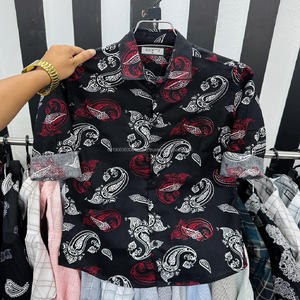 Collection Automne 2026 – T-shirt en Coton à Carreaux pour Homme, Manches Longues, Col Rabattu, Brodé, 2 Poches, Polyvalent, Taille Professionnelle - Product Image 3