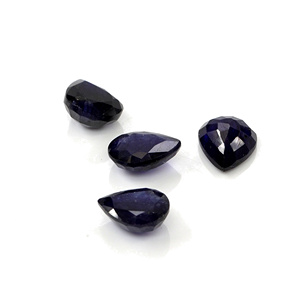 Saphirs bleus naturels de Bangkok, taille poire calibrée 9x11mm, pierres précieuses de saphir bleu naturel facettées pour la création de bijoux - Product Image 4