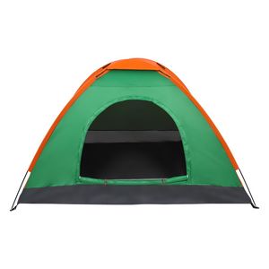 Tenda a Cupola Impermeabile in Tela Arancione e Verde per 2 Persone, 6m, per Escursioni all'Aperto, Campeggio, Resort e Giardini - Product Image 5