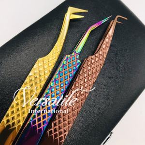 Pinzas de Extensión de Pestañas Profesionales de Acero Inoxidable Japonés con Logotipo Personalizado, Agarre de Diamante de 45 Grados, Color Arcoíris, Puntiagudas y Sostenibles - Product Image 6
