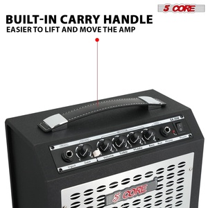 5 Core Guitar Amp 20W Electric Portable <b>Mini</b> Amplifier w Built in 6.5" <b>Speaker</b> Aux Headphone Jack - Product Image 5