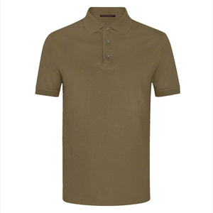 Prix de gros – Nouveaux polos décontractés à manches courtes pour hommes, style mode personnalisé, en jersey uni, anti-plis, grandes tailles - Product Image 1