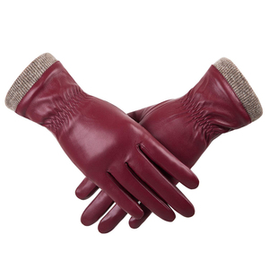 Gants d'hiver en cuir PU de qualité supérieure, les plus vendus, coupe-vent, très tendance pour une utilisation quotidienne en extérieur, fabriqués au Pakistan - Product Image 2
