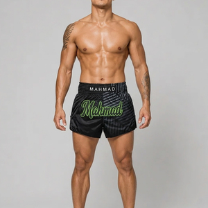Customized Logo Muay <b>Thai</b> <b>Shorts</b> Comfortable Boxing MMA Durable Quick Dry Training <b>Shorts</b> Made in Pakistan - Product Image 4