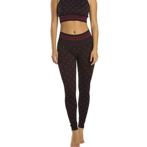 Leggings de yoga taille haute à imprimé cœur, extensibles dans quatre directions, sans coutures, pour l'entraînement - Product Image 3