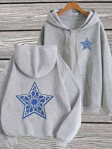 Sudaderas con Capucha para Mujer, Estilo Hip Hop, Personalizadas con Impresión OEM, Mezcla Resistente - Product Image 4