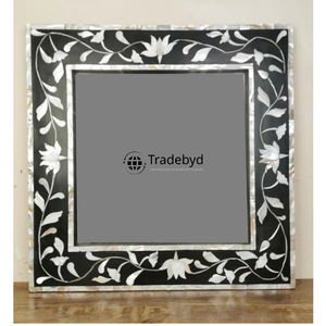 Marco de Fotos Vintage Creativo con Incrustaciones de Concha y Madreperla, Acabado Brillante Hecho a Mano, Calidad Premium, Decoración Ligera, Tradebyd - Product Image 1