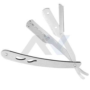 Rasoirs de barbier en acier inoxydable à prix abordable, étui en cuir, meilleur prix, fournisseur en gros, marque OEM, prix de gros - Product Image 2