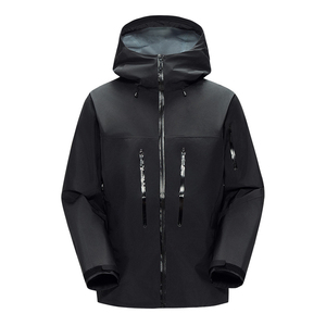 High Quality Outdoor Waterproof Quilted <b>Jacket</b> <b>Half</b> <b>Zip</b> Closure Breathable Rainproof Hood Casual Loose Style High Front - Product Image 1