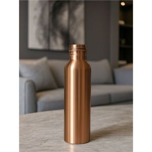 Botella de Agua de Cobre Puro Hecha a Mano, 1000 ml, Acabado Martillado, Hermética, Beneficios Ayurvédicos para la Salud, Recipiente de Cobre, Precio al por Mayor - Product Image 3