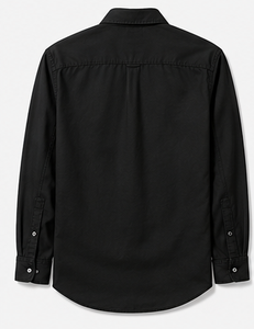 เสื้อเชิ้ตแขนยาวลำลองสำหรับผู้ชาย คอปกพับได้ แขนยาวเต็มตัว ผ้าฝ้าย - Product Image 2