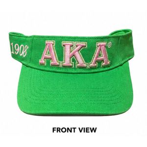 Green Visor <b>Cap</b> Adjustable Sun <b>Hat</b> Embroidered Design Outdoor Sports Casual Headwear Fashion Accessory Lightweight Summer Wear - Product Image 1