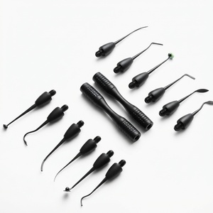 Kit de Espátulas de Artista de Calidad Premium con 11 Puntas de Acero Inoxidable de Grado Médico y 2 Mangos Ergonómicos Esterilizados - Product Image 1