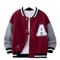 Veste de baseball vintage en laine 100% avec broderie personnalisée en chenille, rouge et blanc, pour hommes