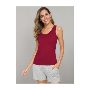 เสื้อกล้ามผู้หญิงแฟชั่นฤดูร้อนปี 2026 แบบใหม่ ขายส่ง รับทำโลโก้ เสื้อกล้ามออกกำลังกายสำหรับสาวๆ ระบายอากาศได้ดี ผลิตจากผ้าฝ้ายออร์แกนิค - Product Image 2