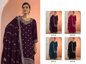 Beautiful Kurta Plazzo Set Heavy Georgette With Beautiful Embroidered Work Fully Stitched Buy Direct From Supplier - Product Image 5