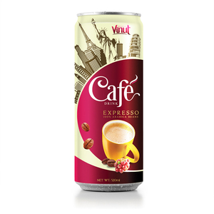 เครื่องดื่มกาแฟเอสเพรสโซ่ 320 มล. กระป๋องอะลูมิเนียม พร้อมดื่ม VINUT ผู้จัดจำหน่ายขายส่งสำหรับผู้นำเข้า ผู้จัดจำหน่าย และธุรกิจโฮเรก้า - Product Image 1