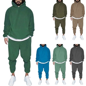 Ropa deportiva unisex de alta calidad con logotipo personalizado, conjunto de pantalones de chándal con capucha de invierno, chándales estampados para hombres 2025 - Product Image 2