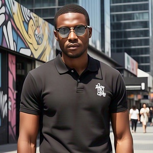 T-shirt polo décontracté pour hommes Tissus en coton super doux Chemises à manches courtes Chemises polo originales pour hommes grande taille pour hommes - Product Image 2