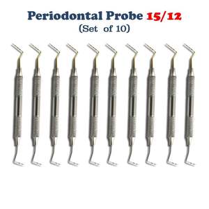 NEMAS CARE INTERNATIONAL NMC-DES-0001 10 Sondas Dentales Manuales con Punta Plateada, Diseño Ergonómico y Hueco, Certificación CE - Product Image 4