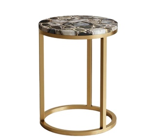 Juego de Mesa de Centro Moderno y Versátil con Tapa de Mármol y Estructura de Acero, Color Personalizable, Mueble Portátil para Sala de Estar y Todas las Habitaciones - Product Image 2
