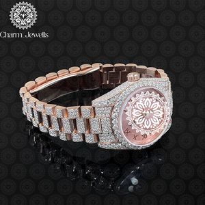 Reloj de Lujo Charm_Jewells de Acero Inoxidable con Caja Redonda de 36 mm, Cuarzo Analógico, Bisel con Diamantes, Moda Femenina - Product Image 6