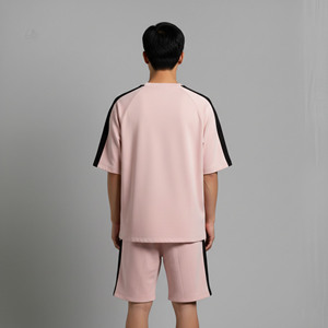 Nouveauté 2026 – Vêtements décontractés d'été Streetwear pour hommes, avec logo imprimé DTF personnalisé, 100 % coton, couleur unie, écologique, respirant, style Hip Hop - Product Image 3