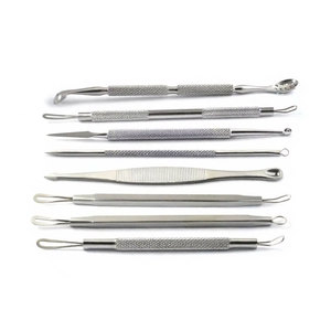 Professional Comedone <b>Blackhead</b> 8pcs Acne Pimple Blemish Extractor <b>Remover</b> Needle Reusable Waterproof Stainless Steel Care - Product Image 4