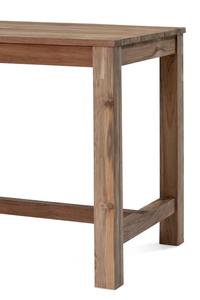 Mesa de Bar Moderna Rústica de Madera de Teca Sólida con Textura Natural y Base Resistente para Muebles de Cafetería y Hostelería - Product Image 4