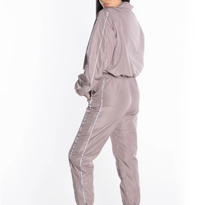Top Quality Custom Rhinestone <b>Tracksuit</b> Wholesale Customized Winter Windbreaker <b>Tracksuits</b> Set For Hot Sale OEM Wind Breaker - Product Image 4