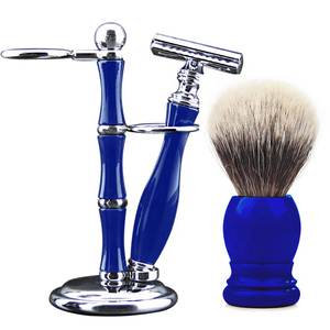 Premium PRESTIGE RAZOR Disposable Men's <b>Shaving</b> Set 3-Piece Complete Razor <b>Kit</b> with Single Blade Polish/Satin Finish - Product Image 6