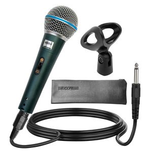BETA dinamico Karaoke XLR microfono cardioide unidirezionale cablato microfono palmare per il canto - Product Image 1