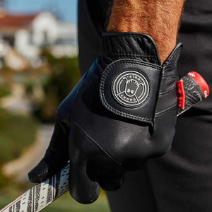 Gant de golf en cuir renforcé, paume en tissu extensible respirant, pour activités sportives professionnelles en plein air, antidérapant, anti-humidité - Product Image 6