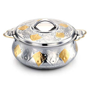 Casserole en métal indienne très demandée, conçue pour les services de repas culturels, offrant un accès stable aux plats chauds pour les invités (Hot Pot) - Product Image 1