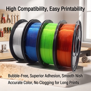 Filamento PETG para Impresora 3D, 1.75mm, 1kg, Bobina Amarilla, 200mm de Diámetro, Alta Resistencia a la Tensión para Impresoras FDM - Product Image 1