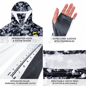 Sudadera con Capucha para Hombre, 100% Algodón, Secado Rápido, Transpirable, Manga Raglán, Protección Solar UPF 50+ - Product Image 4