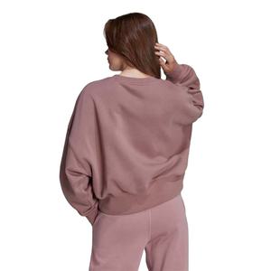 Sudaderas con capucha y sudaderas de mujer de manga larga con cuello redondo de gran tamaño Servicio OEM personalizable transpirable de talla grande - Product Image 6